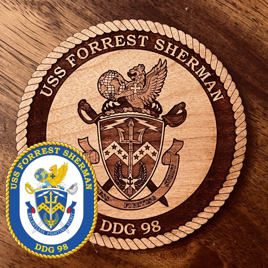 Custom Laser Engraved Cherry Wood Coaster - Includes 1 Coaster and Design Fee