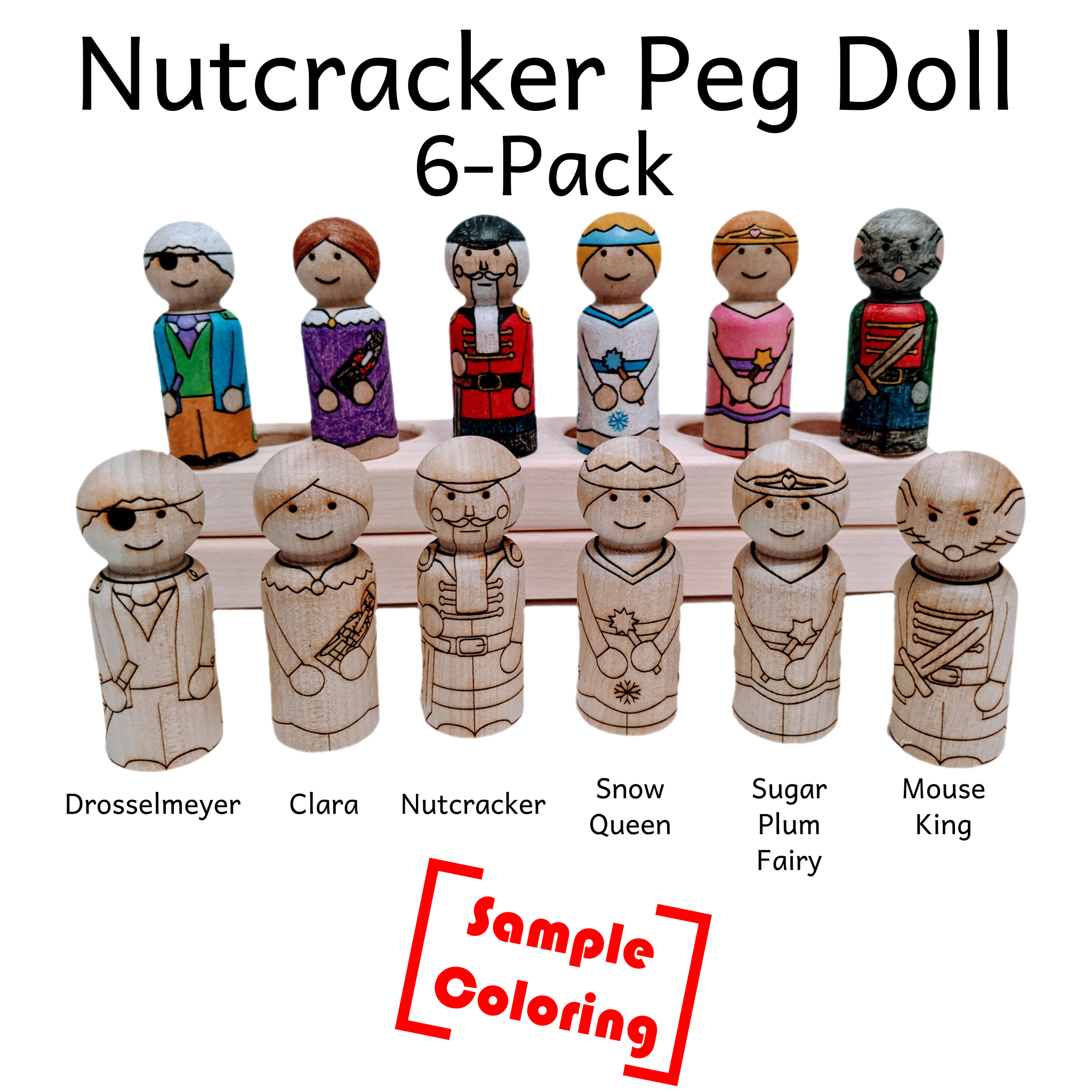 Image 7 - Pegsies Wooden Peg Dolls