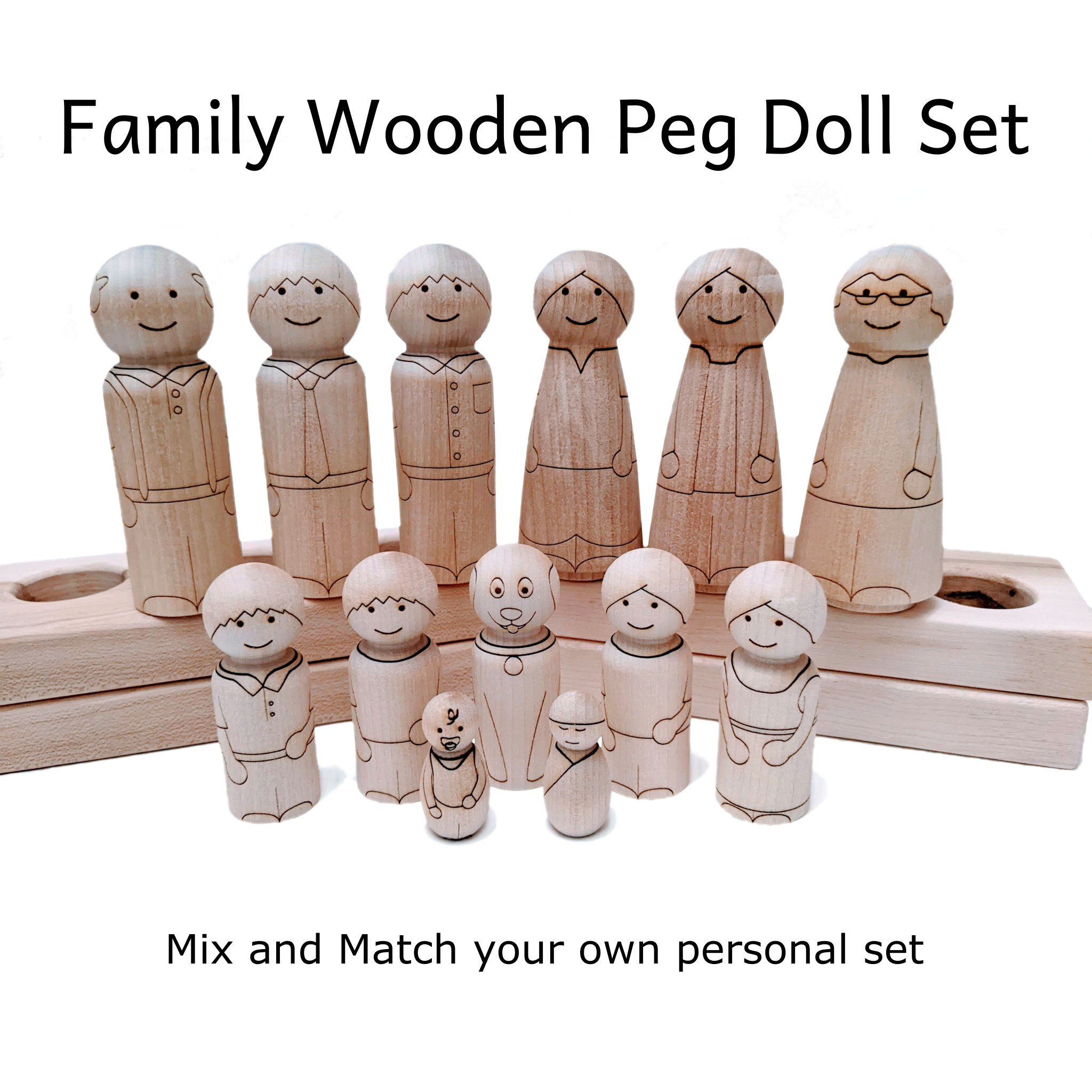 Image 9 - Pegsies Wooden Peg Dolls