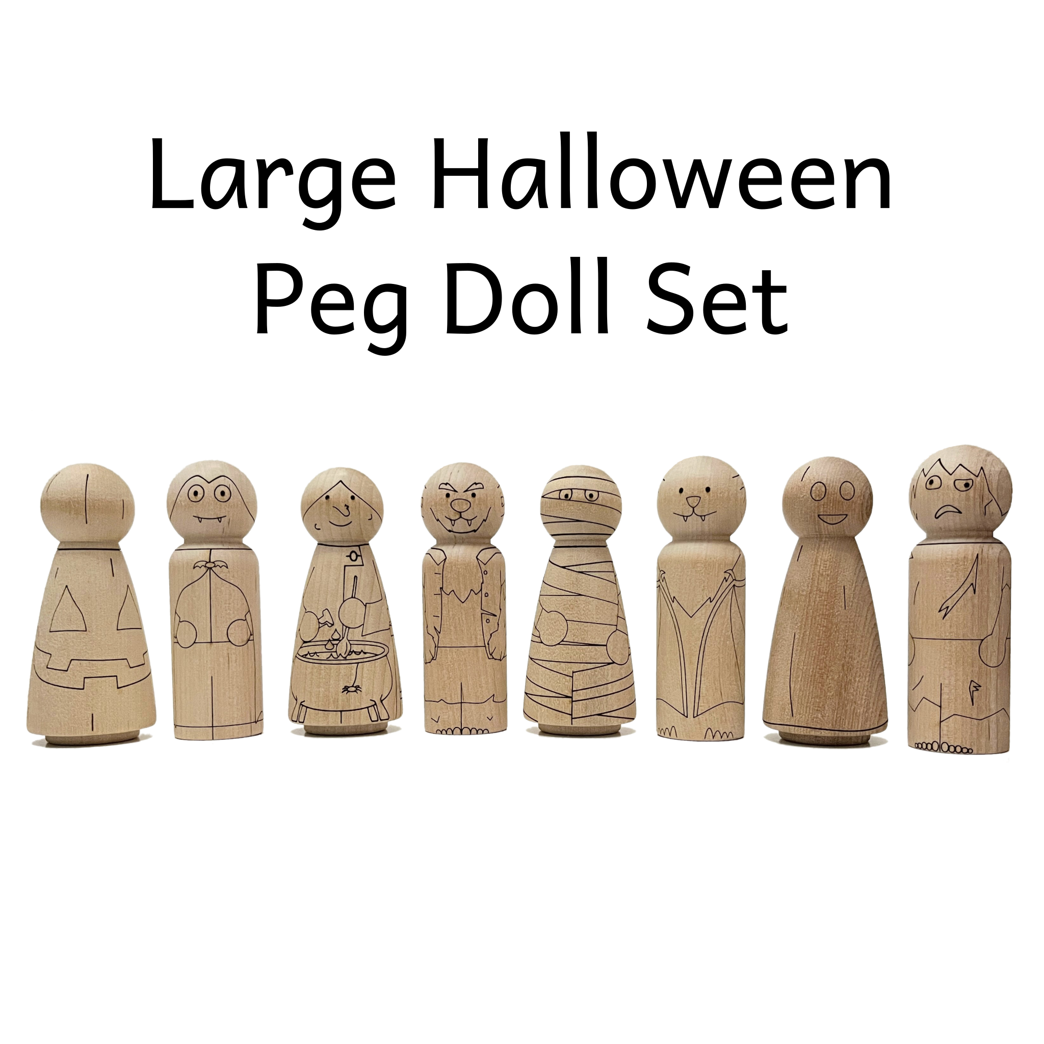 Image 12 - Pegsies Wooden Peg Dolls