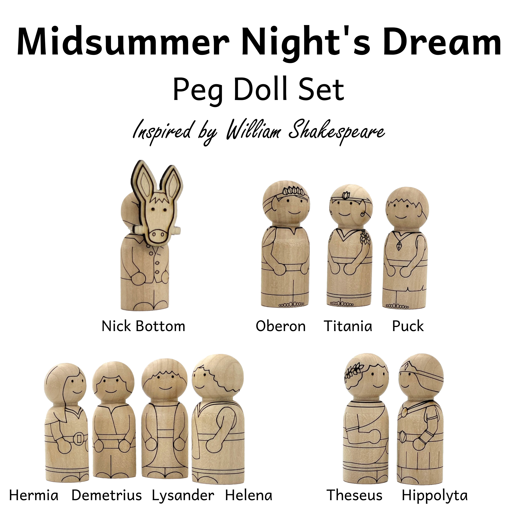 Image 16 - Pegsies Wooden Peg Dolls