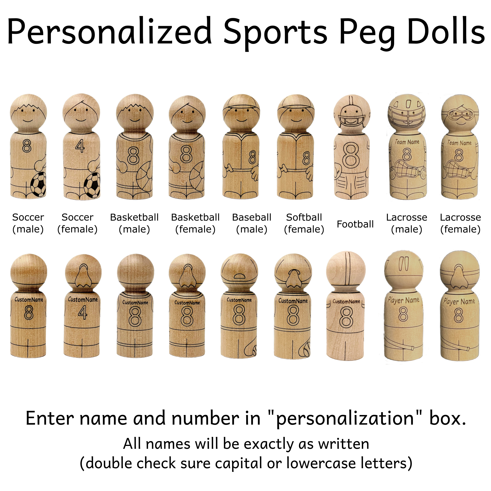 Image 23 - Pegsies Wooden Peg Dolls